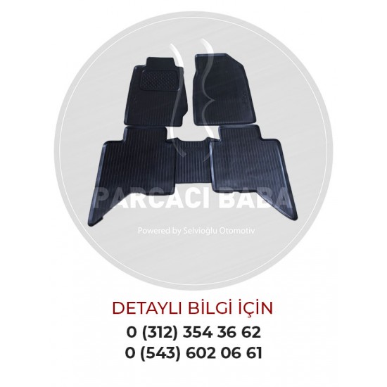 Isuzu D-Max Euro 5 Çift Kabin Komple İç Paspas