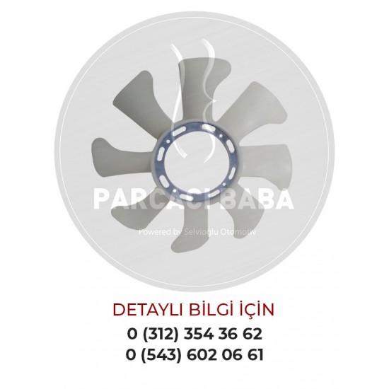 Isuzu NPR66 / Mitsubishi Canter 659/511 – H100 Vantilatör Fan Pervanesi (8 Kanat)